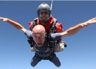 Skydiving in San Diego.